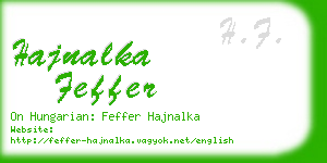 hajnalka feffer business card